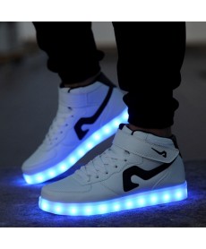 Unisex 7 colors LED Light Charging New Lighting Shoes
